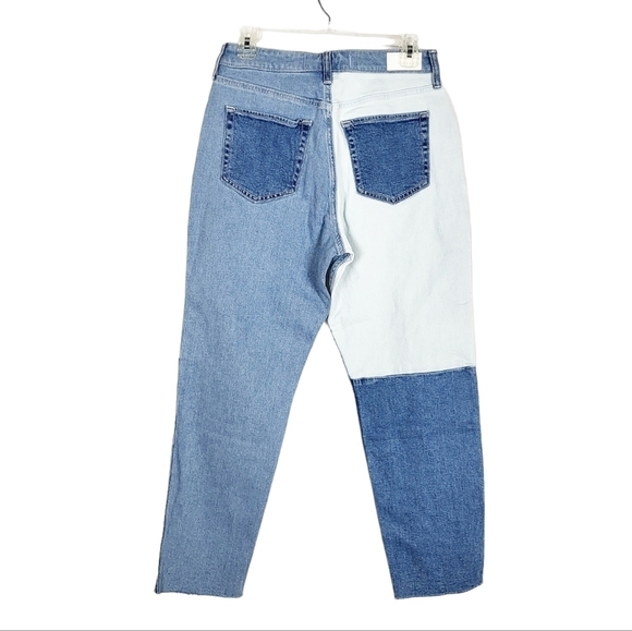 HOLLISTER Curvy High-Rise Patchwork Mom Jeans NWT - Picture 2 of 5